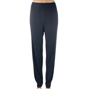 Gap Body Women's Black Ribbed Knit High Rise Jogger Lounge Sweat Pants Size L